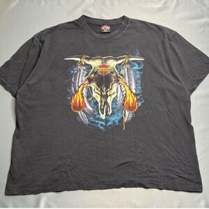 Harley-Davidson Charcoal Skull Graphic Tee